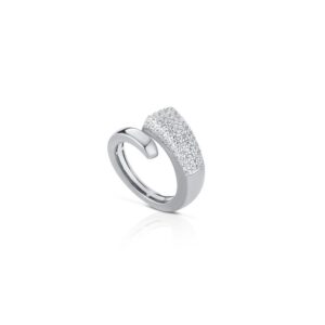 Anello Mediterraneo in argento bianco