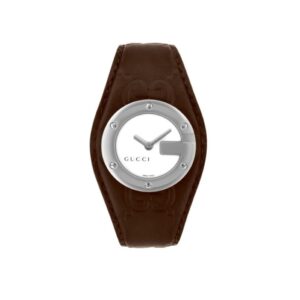 Orologio Gucci in pelle marrone