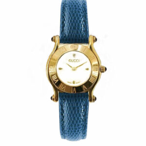 Orologio Gucci in pelle blu