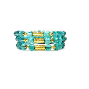 Bracciale Giadan Karma con quarzo paraiba