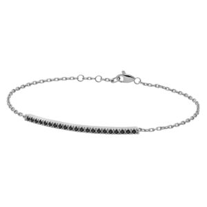 Bracciale Paddle in oro diamanti neri